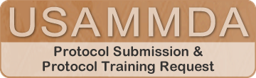USAMMDA Protocol Submission & Protocol Training Request