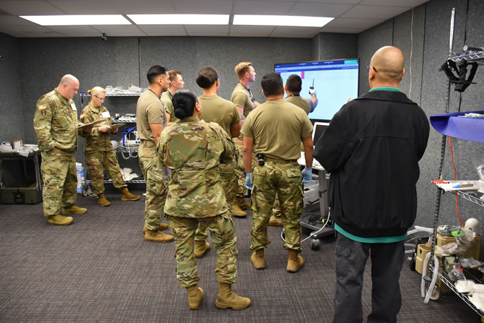 MEDHUB test participants with the 44th Medical Brigade