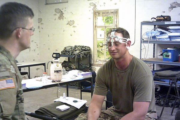 Soldiers test brain injury assessment devices at Fort Bragg