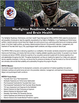 Warfighter Brain Health flyer